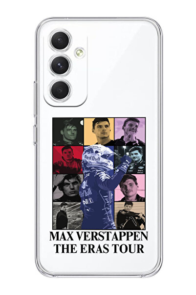 SUPER FRAME Samsung Galaxy A24 Uyumlu Max Verstappen Tasarımlı Şeffaf Telefon...