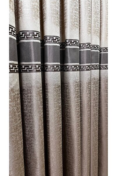 Fon Dünyası Panel Background Curtain Cream Cappuccino (Single Wing)