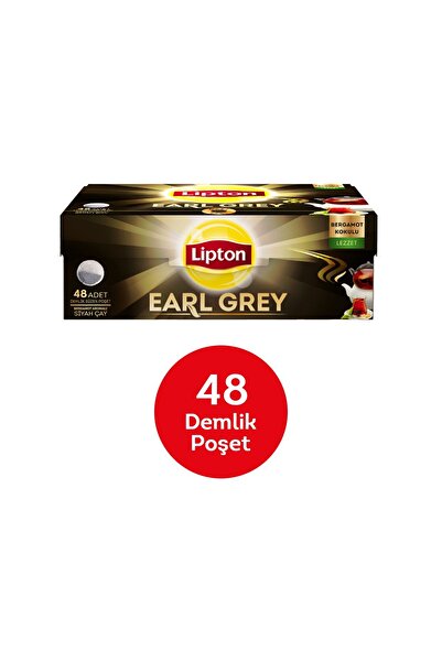 Lipton Earl Grey Demlik Poşet Çay 48'li