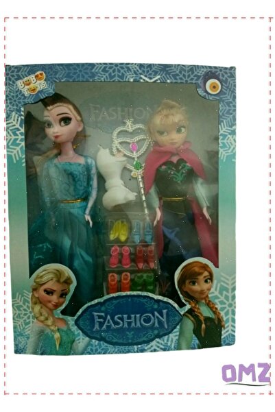 OMZ Karlar Ülkesi Elsa Anna Toplam 20Parça Eşyalı BebeklerKız Erkek Cocuk Egi...