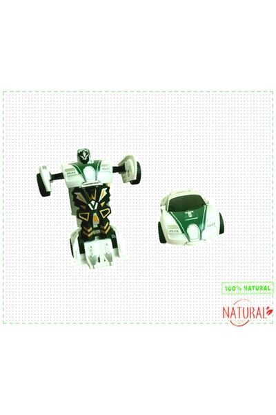 OMZ Robota Dönüşen Polis Sürtmeli Polis Arabası Oyuncak Transformers Robot Ar...