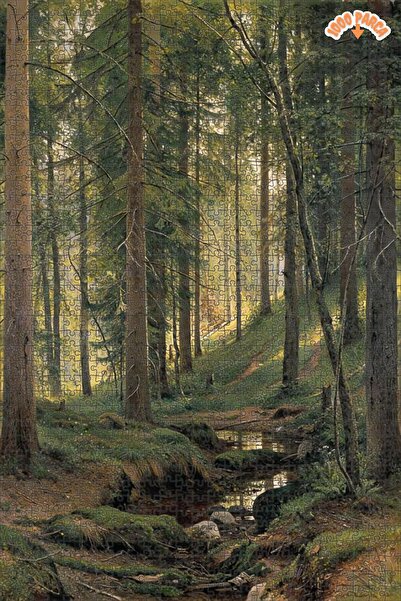 Teona Ahşap Ormanın Sakin Köşesi Dekoratif Çift Katlı Çerçeveli Asılabilir Ah...