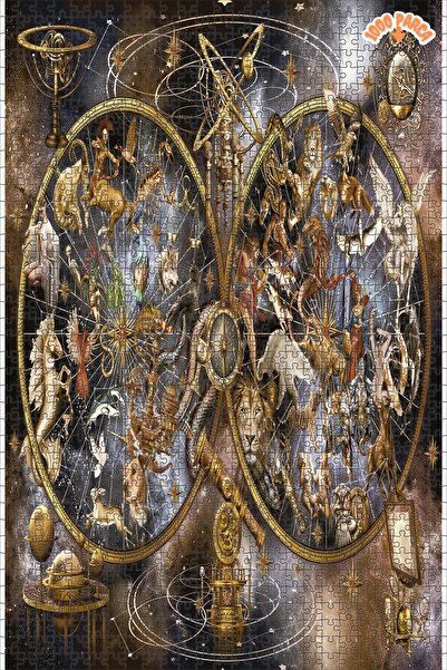 Teona Ahşap Zamanın Sonsuz Döngüsü Dekoratif Çift Katlı Çerçeveli Asılabilir ...