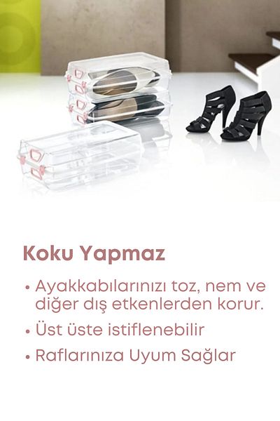 GRİMOR Life 10 Pieces Women's Shoe Organization Box Shoe Protection Box