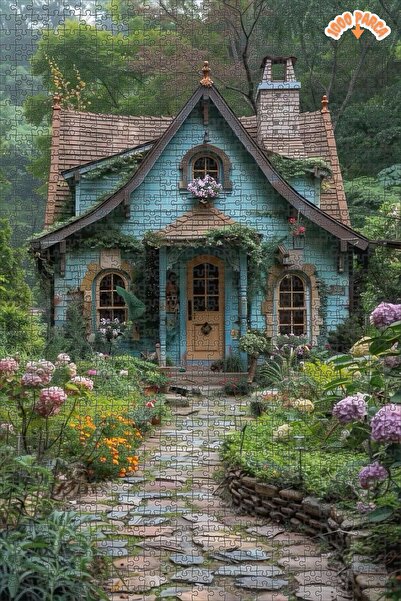 Teona Ahşap Ormanın Büyülü Kulübesi Dekoratif Çift Katlı Çerçeveli Asılabilir...