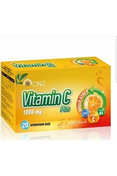 DenizPharma Dnz Vitamin C Plus 1000 Mg - 20 Effervescent Sachet Tablets