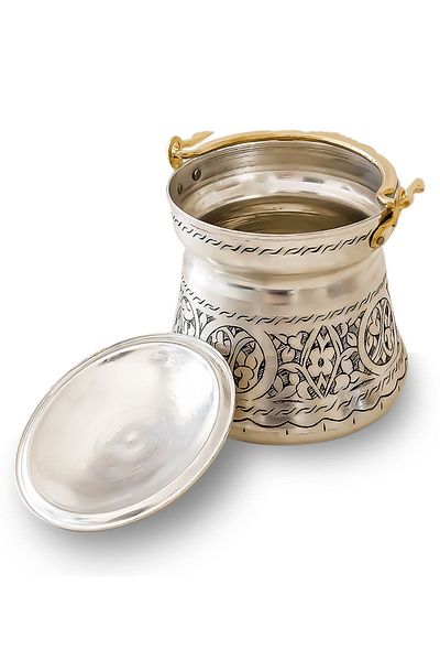 Handygoo Hand Embroidered Copper Yogurt Copper 3 lt