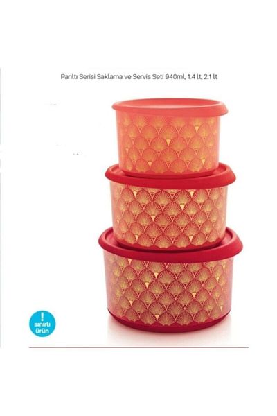 Tupperware Glitter Series Storage and Service Set