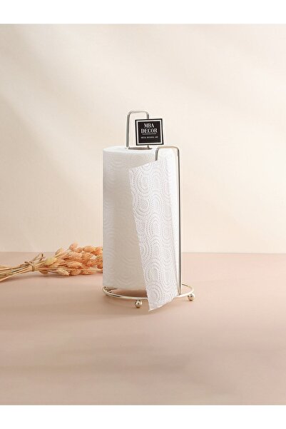 mba decor metal bending art Suport pentru prosoape de hârtie argintiu Design ergonomic Accesoriu pentru vesela de bucătărie modernă Suport pentru șervețele cu finisaj inoxidabil