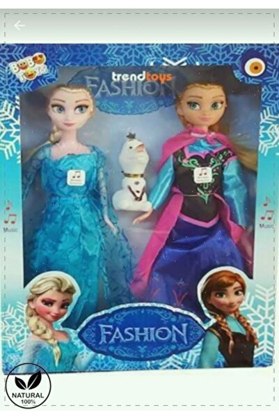 OMZ Elsa Frozen Karlar Ülkesi Elsa Ve Anna 2'li SetKız Cocuk Erkek Cocuk Egit...