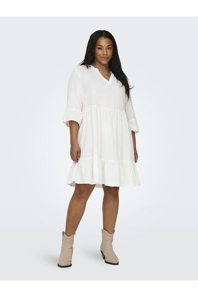 Only Carmakoma Kleid Mit Schößchen Carthyra Kurzes Kleid