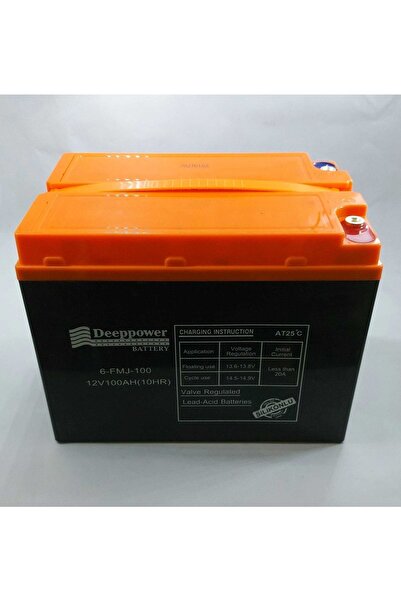 DEEPPOWER 12v100 Amper Jel Akü (GÜNEŞ PANELİ AKÜSÜ)