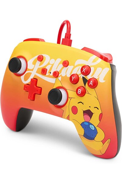 Powera Nintendo Switch PowerA Enhanced Kablolu Oyun Kumandası Oran Berry Pikachu