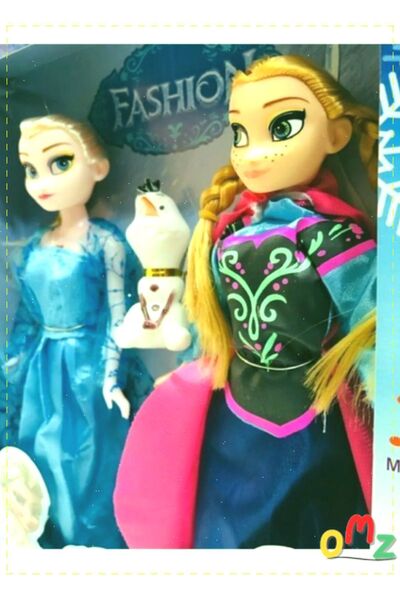 OMZ Frozen Karlar Ülkesi Elsa Anna Olaf Müzikli Şarkı Söyleyen Et Bebek Kız C...