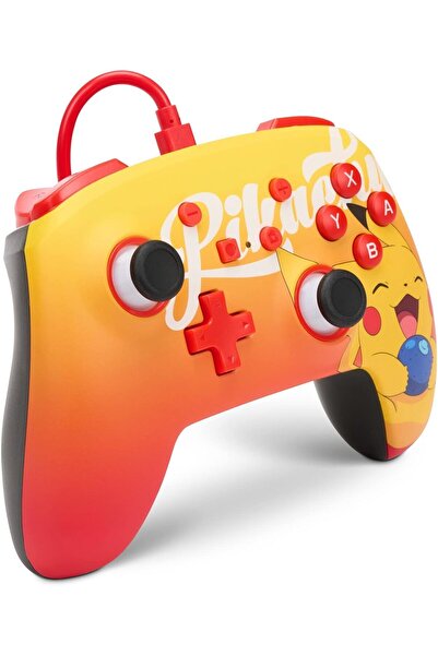 Powera Nintendo Switch PowerA Enhanced Kablolu Oyun Kumandası Oran Berry Pikachu