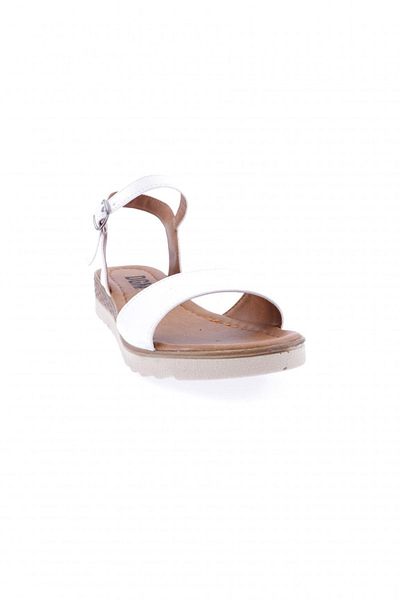 DGN Weiße Damensandalen mit Knöchelriemen - 108-23y