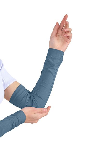 Ecardin Petrol Blue Practical Hijab Combed Prayer Sleeve - Sleeve