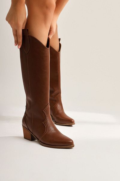 Limoya Γυναικείες μπότες Lhena Taba Western Pull-on