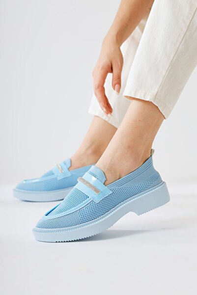 Limoya Micka Mavi Pantofi casual pentru femei, cu detaliu din piele lacuita, cu banda de piatra, produs de oferta