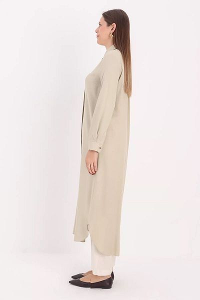 ALLDAY Shirt Tunic - Hidden Placket Design
