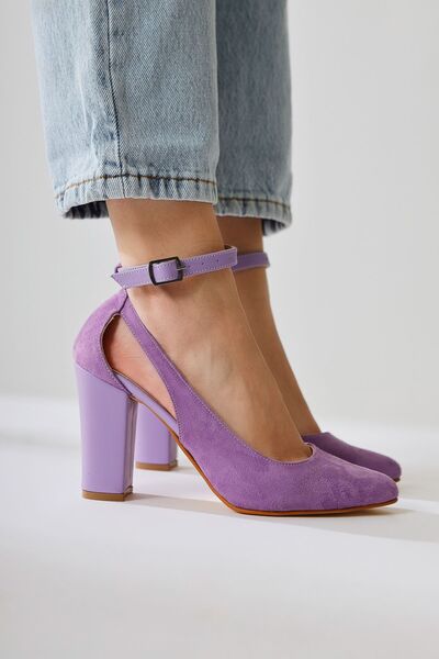 Jilberto Γυναικεία Παπούτσια με ψηλό τακούνι με λιλά κράνος