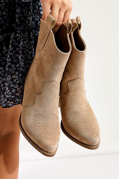 Limoya Joo Mink Suede Μυτερές Γυναικείες Μπότες Western, Γυναικεία Μποτάκια