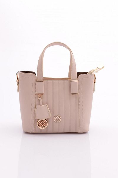 DGN Beige 602 Women's Wallet Attached Bag