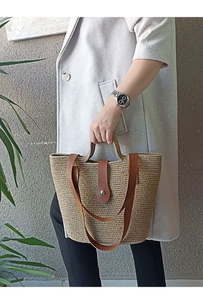 Pınar Gündoğdu Collection Straw bag arm bag