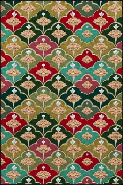 Rugs Modern Halı سجادة منسوجة على شكل زهور ملونة قابلة للغسل miravip9153