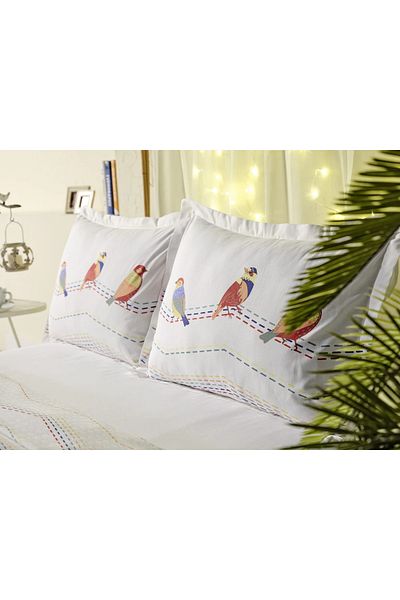 Doqu Home Lara Pike Monet Single Set - White