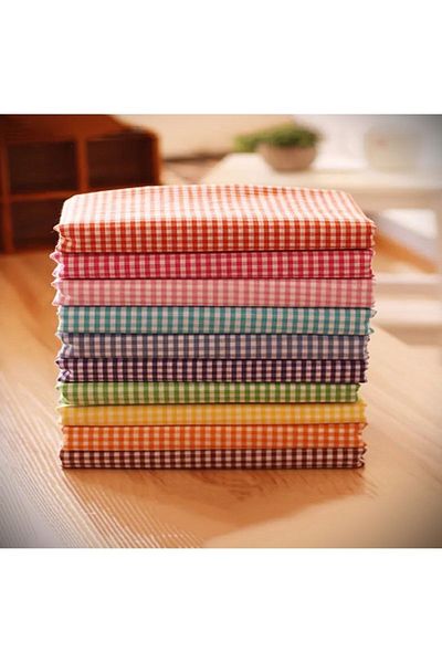 LATTE TEKSTİL Claret Red Carefree Table and Tablecloth - Gingham