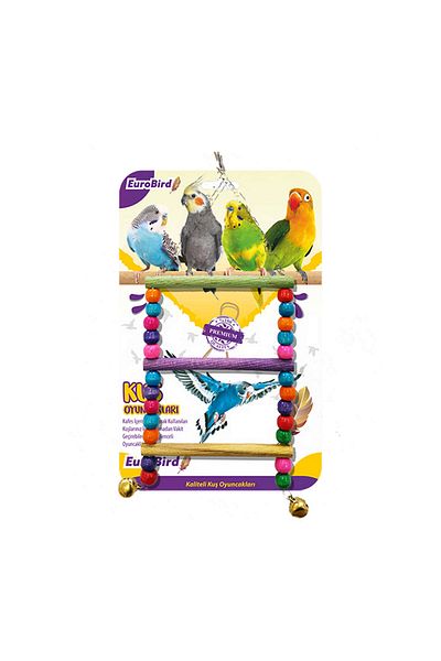 EUROBIRD Bird Toy Colorful Beaded Ladder316105