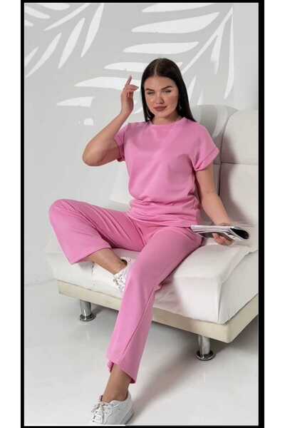 SHİROSA Comfortable Short Sleeve Double Suit Set for Women