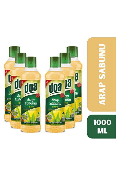 Doa Çok Amaçlı Temizleyici Arap Sabunu 1000 ML X6 Adet