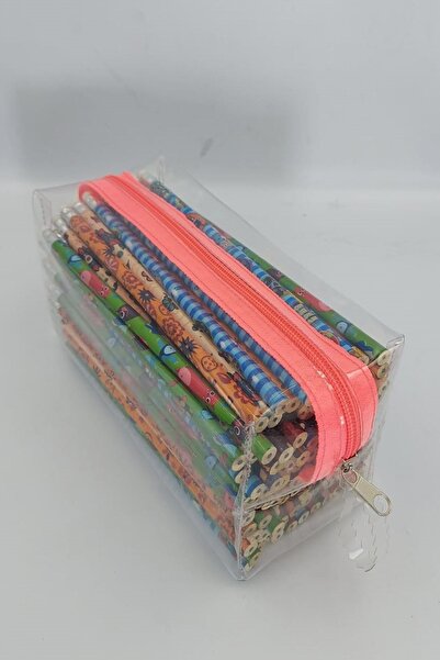 Togin Коробка для олівців з одним відділенням, прозора, помаранчева