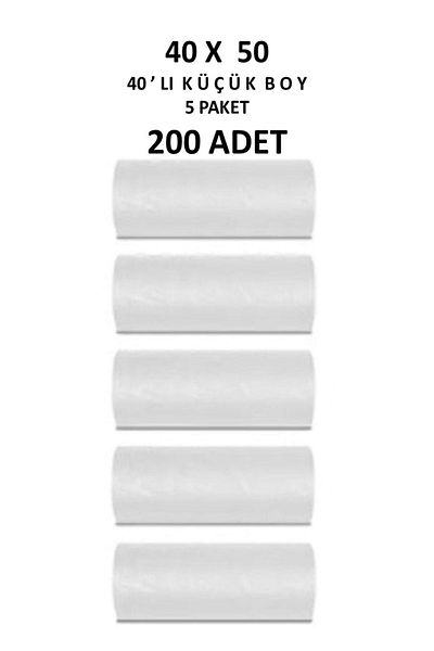 Beytuna Mini Size 40X50 Garbage Bag Garbage Bag 40X50 5 Rolls 200 Pieces
