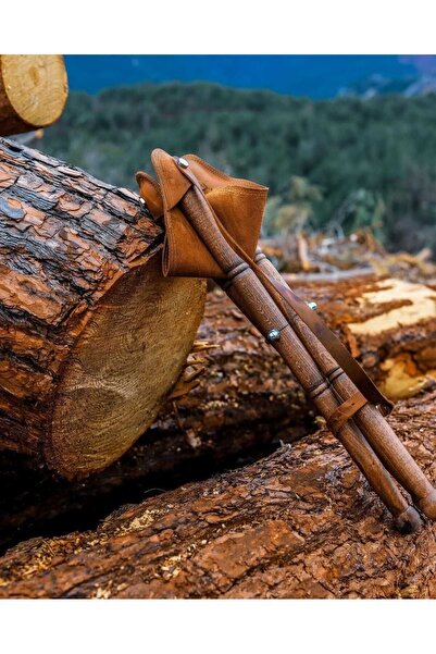 rkn El Yapımı Katlanır Deri Tabure