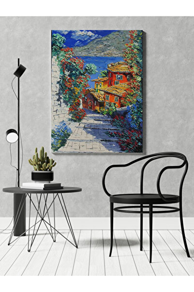 Canvas Painting Modern Painting with Street Patterned Plant View