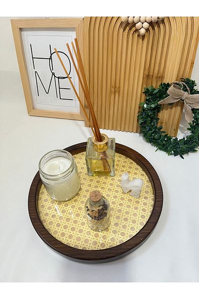 Mirilliahome Acacia Hazeran Presentation Tray, Decorative Presentation Tray, Hazeran Tray
