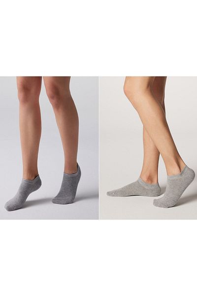 Nova Socks УНИСЕКС ПРЕМИУМ БЕЗШЕВНИ БАМБУКОВИ НЕВИДИМИТЕ ЧОРАПИ ЗА МАРАТОНКИ, КОМПЛЕКТ ОТ 4 БРОЯ, СИВИ