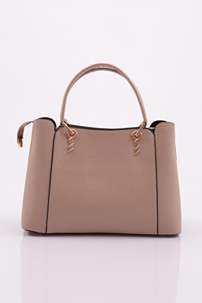 DGN 3267 Γυναικεία τσάντα ώμου και χεριού με σχέδιο μωσαϊκό μινκ