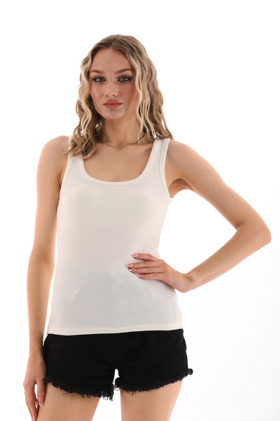 QUZLAK White Women's Tank Top - Camisole Design