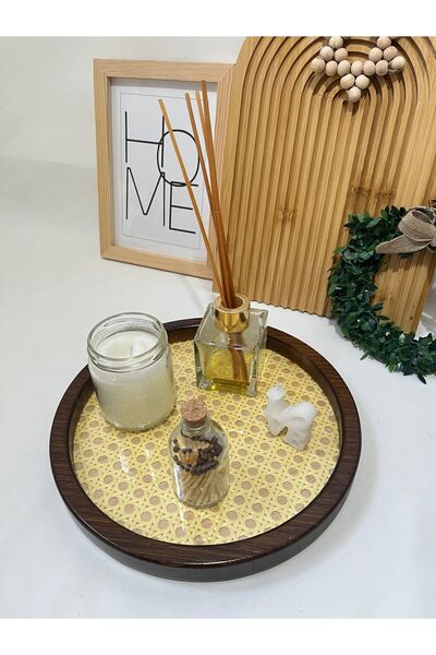 Mirilliahome Acacia Hazeran Presentation Tray, Decorative Presentation Tray, Hazeran Tray