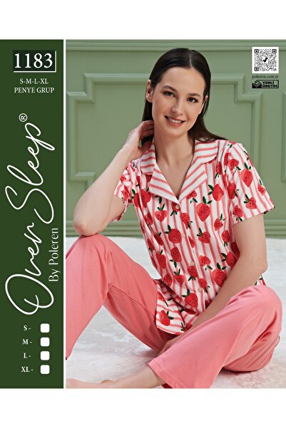 Over Sleep by Poleren Set pijama roz POLEREN - OVER SLEEP 1183