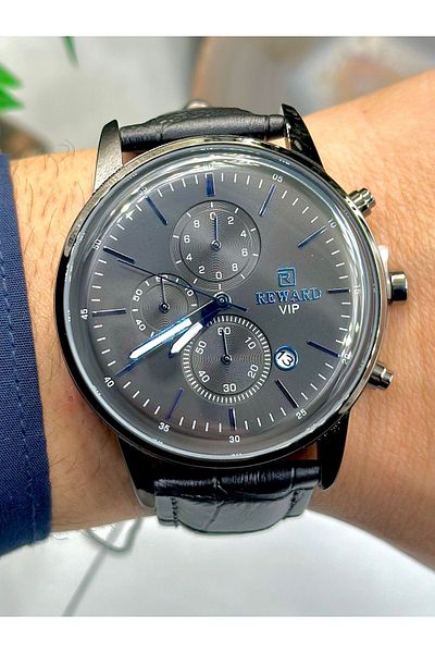Reward New Season Men's Wristwatch - Leather Cord with Calendar