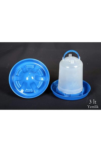 Petshop 3 Liter Chicken and Chick Feeding and Water Bottle Set - Will Be Sent in One