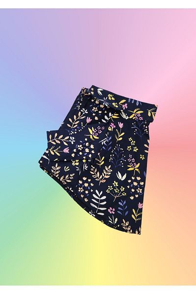 Oli and Lui Black Floral Patterned Dog Shirt