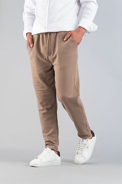bombe Férfi Slim Fit Jogger - rugalmas, lycra, elasztikus derékú nadrág