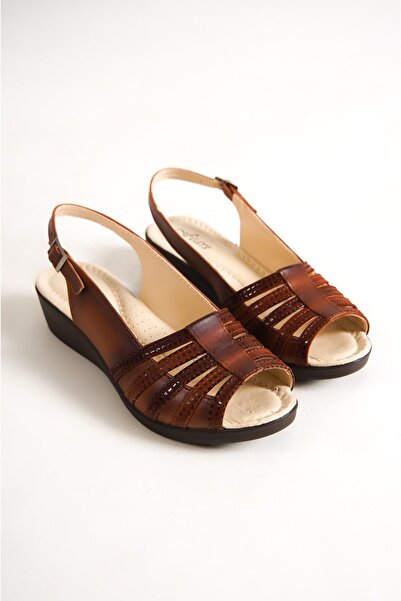 YADE MODA Kadın Full Ortapedik Içi Pedli Anne Sandaleti