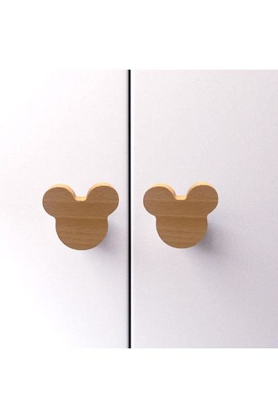 AFRALYAHOME 2 buc! Mouse Camera Bebeluşului Mâner Sertar/Dulap Din Lemn Mâner Sertar Mouse